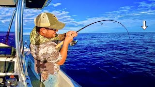 Fishing 25 miles out on a 24ft Bay Boat When I Caught THISCatch Clean Cook [upl. by Verena]