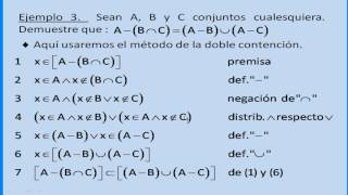 DEMOSTRACIONES EN LA TEORÍA DE CONJUNTOS [upl. by Lledniw]