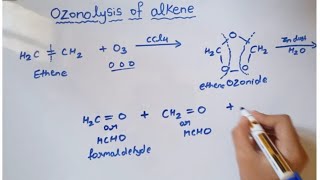 Ozonolysis of alkene class 11 chapter 15 Hydrocarbon [upl. by Htidirem]