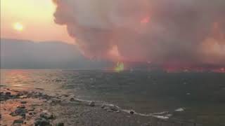 Video Shows Wildfire Raging in Montana [upl. by Airam]