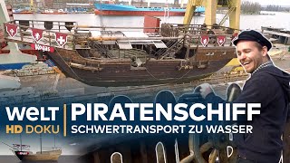 Die letzte Reise eines PIRATENSCHIFFS  Schwertransport zu Wasser  HD Doku [upl. by Hillinck918]