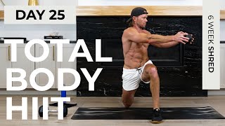 Day 25 45 Min ULTIMATE FULL BODY Dumbbell HIIT Workout  6WS1 [upl. by Anyal619]