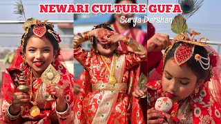 NEWARI CULTURE GUFA  SURYA DARSHAN  BARHA  TRADITIONS AND RITUALS OF NEWAR [upl. by Kcirreg]