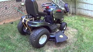 TroyBilt Horse XP 46quot Hydrostatic Riding Lawn Tractor  Product Review [upl. by Amelita]