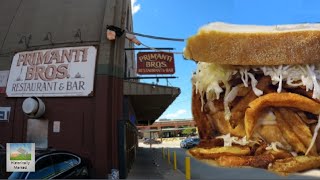 Primanti Brothers Restaurant original Pittsburgh Pennsylvania [upl. by Ellenar]