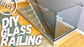 DIY GLASS RAILING [upl. by Dulcy668]