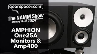 Amphion One25A amp Amp400  Gearspace  NAMM 2024 [upl. by Kepner547]