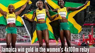 Jamaica WINS the GOLD in Womens 4x100m Relay Finals in TOKYO 2020 OLYMPICS  ft Men 4x100m finals [upl. by Rex]