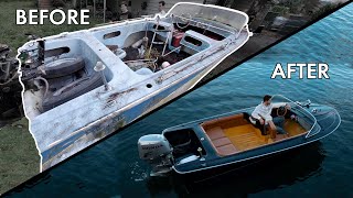 LUXURY BOAT Rebuild In Minutes START TO FINISH [upl. by Mecke]