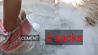 How to mix SAND amp CEMENT manually for rough flooring  Do it yourself  Cement Mixing [upl. by Akel]