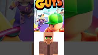 SG és Minecraft minecraft minecrafthumor stumbleguys gaming [upl. by Nalced]