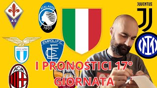 I MIEI PRONOSTICI PER LA 17° GIORNATA DI SERIE A  RISULTATI 16° GIORNATA INCREDIBILI [upl. by Ermine]