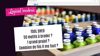 Comment connaitre le métrage dun motif à broder machine [upl. by Ydda]