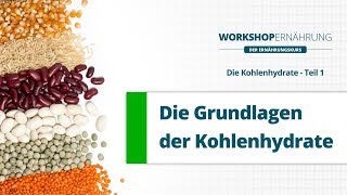 KOHLENHYDRATE 16 Grundlagen Traubenzucker und Fruchtzucker  Workshop Ernährung [upl. by Yasnil407]