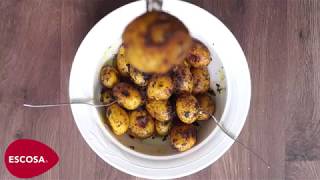 Papas Cambray Al Curry Receta Escosa Escosa de Buen Sabor [upl. by Lumbard]