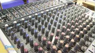 Behringer Xenyx QX2442USB QX1204USB QX1202USB Mixers  NAMM 2012  AudioSavings [upl. by Onaireves]