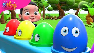 Surprise Eggs Kids Song  BluLoo Nursery Rhymes amp Kids Songs [upl. by Neelac]