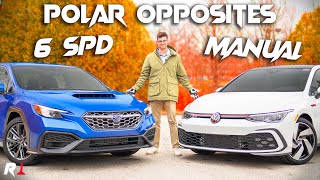 2023 VW GTI vs Subaru WRX MT Comparison amp 060  Clear Winner However… [upl. by Corwin]