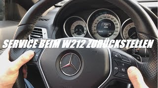 Service zurückstellen bei Mercedes Benz EKlasse W212 W207 A207 C207  Rollentest  Fahrzeugdaten [upl. by Asilak204]