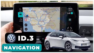 VW ID3 Sat Nav  Is Volkswagens Navigation As Good As Google Maps [upl. by Ydnew]