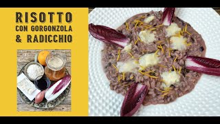 Risotto con Radicchio amp Gorgonzola a rich and flavorful risotto ready in 30 minutes I love it [upl. by Nosaj]