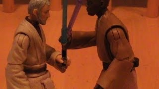 Star Wars Mace Windu vs Obiwan Ben Kenobi 1000 Subscriber Special [upl. by Mariele449]