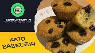 KETO KUCHNIA 1 Muffinki bez cukru z borówkami [upl. by Ilajna216]