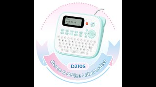 2024 D210S Label Mkaer Machine with Tapes Best label maker for Home Organization [upl. by Enaenaj696]