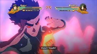 Naruto Ultimate Ninja Storm 3 Full Burst 8 Gates Guy vs Madara Character Swap Gameplay PC [upl. by Enimasaj]