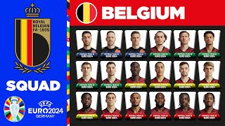 BELGIUM SQUAD EURO 2024  BELGIUM SQUAD DEPTH EURO 2024  UEFA EURO 2024 GERMANY [upl. by Neel]