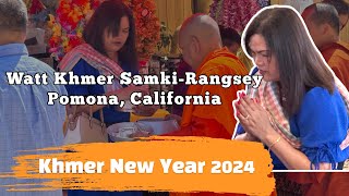 Khmer New Year Celebration at Watt Khmer Samki Rangsey PomonaCA 21April2024 [upl. by Dranel]