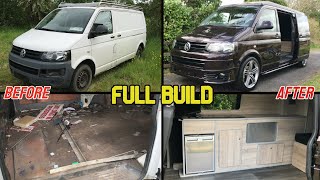 Complete Camper Van Build Start to finish Conversion [upl. by Tanney]