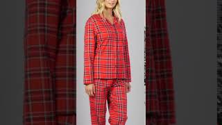 Studio  Red Tartan Flannel Pyjamas Studio nightwear flannelpjs [upl. by Enowtna521]