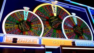 Wheel of Fortune Triple Spin Slot Machine Bonus Win queenslots [upl. by Maxine104]