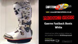 Gaerne Fastback Boots White [upl. by Anaehs]