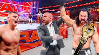 Who will gunther title reign 😲 Drew McIntyre Vs cm punk in hell in a cell match 🤕 Raw update ✅ [upl. by Annahoj]