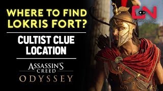 Assassins Creed Odyssey  Where to find Lokris Fort  Cultist Clue Location [upl. by Gerson]