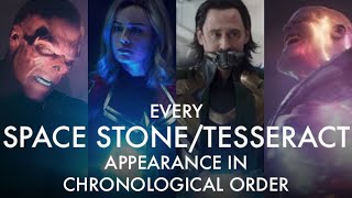 Every TesseractSpace Stone Appearance in Chronological Order MCU [upl. by Gnouc]