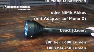 LED LENSER X212 Review  Deutsch [upl. by Assilla]