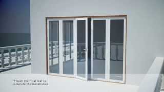 How to Install Folding Door Hardware  Securefold by P C Henderson [upl. by Ellicec679]