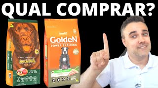 Ração SPECIAL DOG GOLD vs GOLDEN POWER TRAINING  Qual é melhor [upl. by Annahsat]