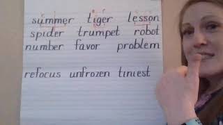 3rd Grade Phonics Lesson open and closed syllables [upl. by Alliscirp70]