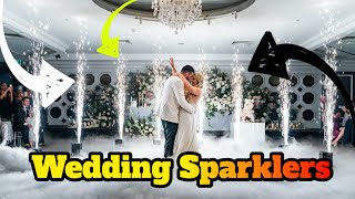 Gorgeous Wedding Sparklers  Indoor Fireworks for First Dance Special Effects Toronto [upl. by Lrat988]