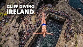 Diving from Irish skies  Red Bull Cliff Diving World Series 2014 [upl. by Ydnim456]