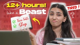 How to study 12 Hours for NEET 2025 Extreme Timetable [upl. by Alisen]