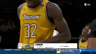 Colorado vs Towson  2023116  NCAAB Game [upl. by Tselec]