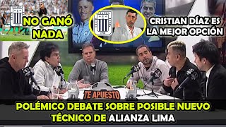 ACALORADA DISCUSIÓN ENTRE PERIODISTAS SOBRE NUEVO ENTRENADOR DE ALIANZA LIMA CRISTIAN DIAZ [upl. by Karolina10]