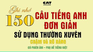 Ghi nhớ 150 câu Tiếng anh đơn giản sử dụng thường xuyên [upl. by Nasas]