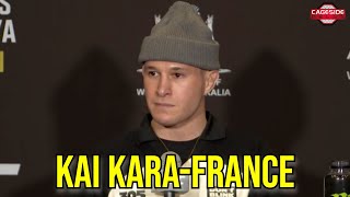 Kai KaraFrance Details Concussion Issues Long Layoff  UFC 305 [upl. by Arahk]