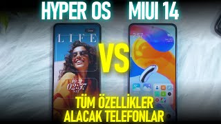 HYPER OS vs MIUI 14 Karşılaştırma  Tüm Özellikler ve Alacak Telefonlar [upl. by Drahsir656]